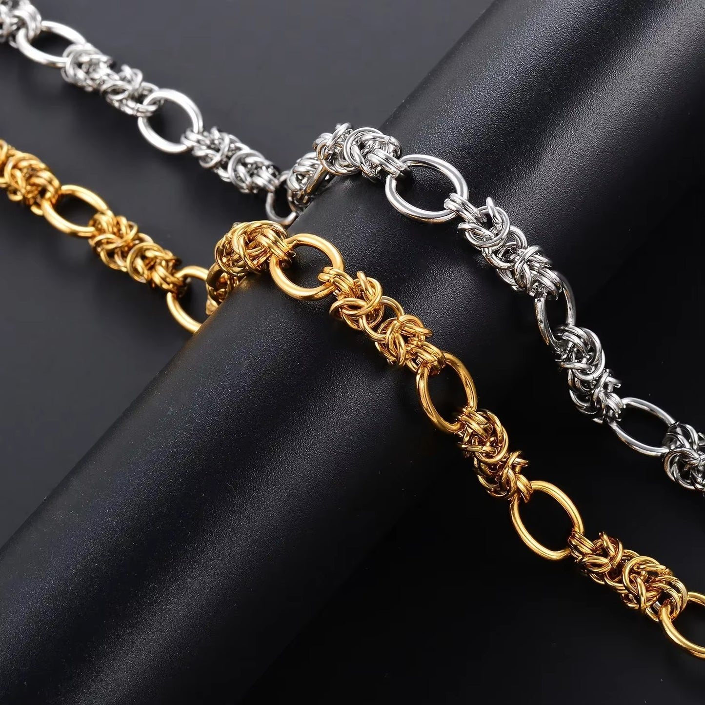 Edelstahl Halskette "Choker Hip Hop con catena a nodo no.4202" - PITANI
