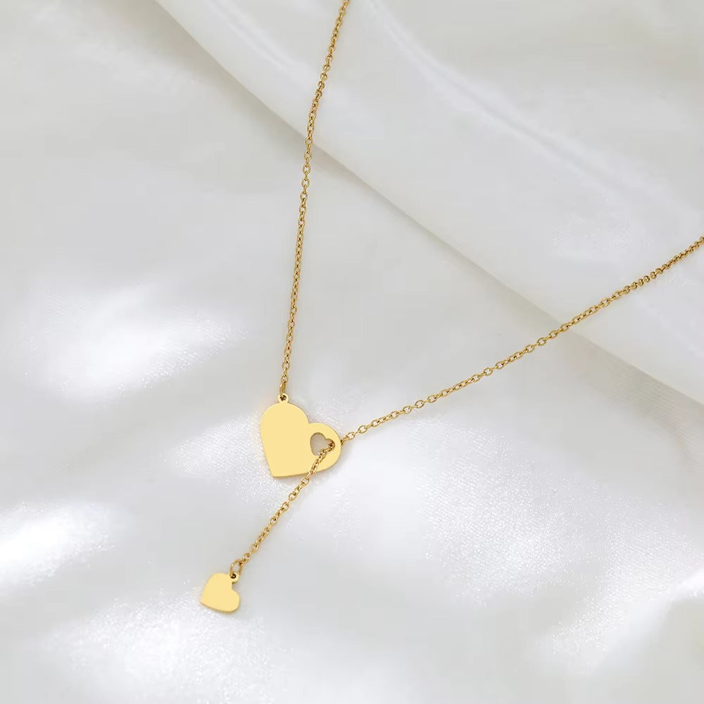 Edelstahl Halskette in Herzform "Ciondolo a cuore dolce no.4237" - PITANI