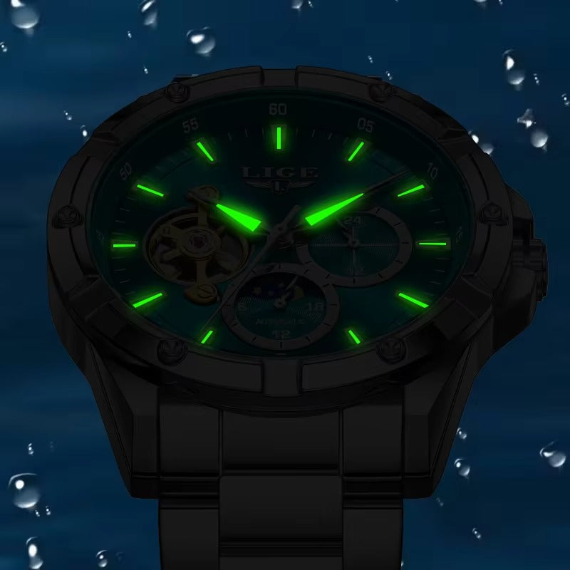 Edelstahl Automatik Armbanduhr "Nuovo Tourbillon belle orologio no.5209" - PITANI