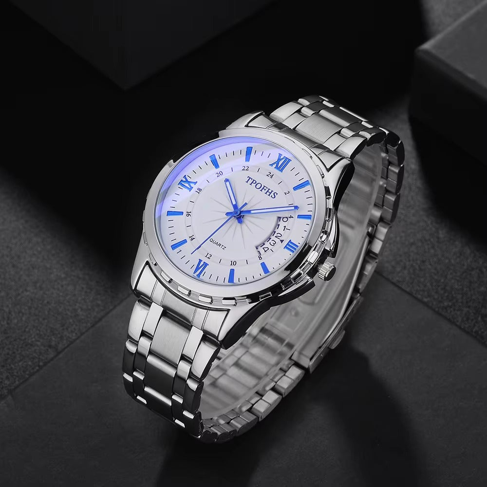 Elegante Edelstahl Armbanduhr "Finestra di luce blu di moda no.4164" - PITANI