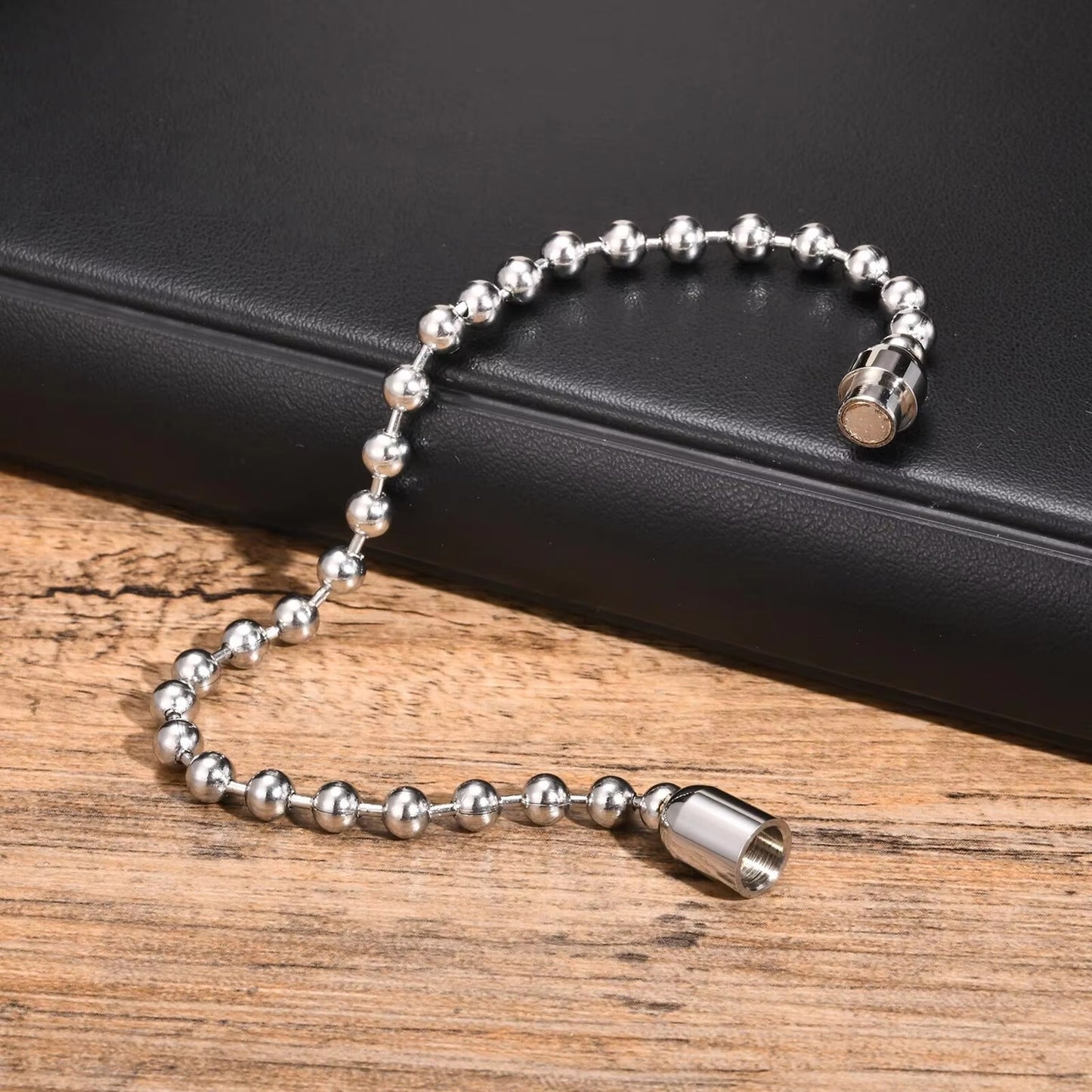 Edelstahl Kugelketten Armband "Bracciale con catene a sfera no.5319" - PITANI