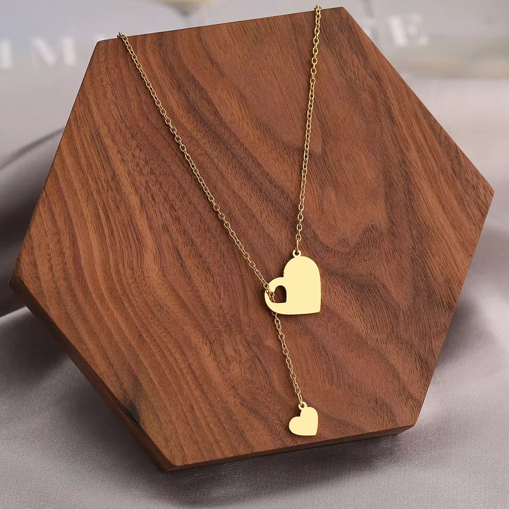 Edelstahl Halskette in Herzform "Ciondolo a cuore dolce no.4237" - PITANI