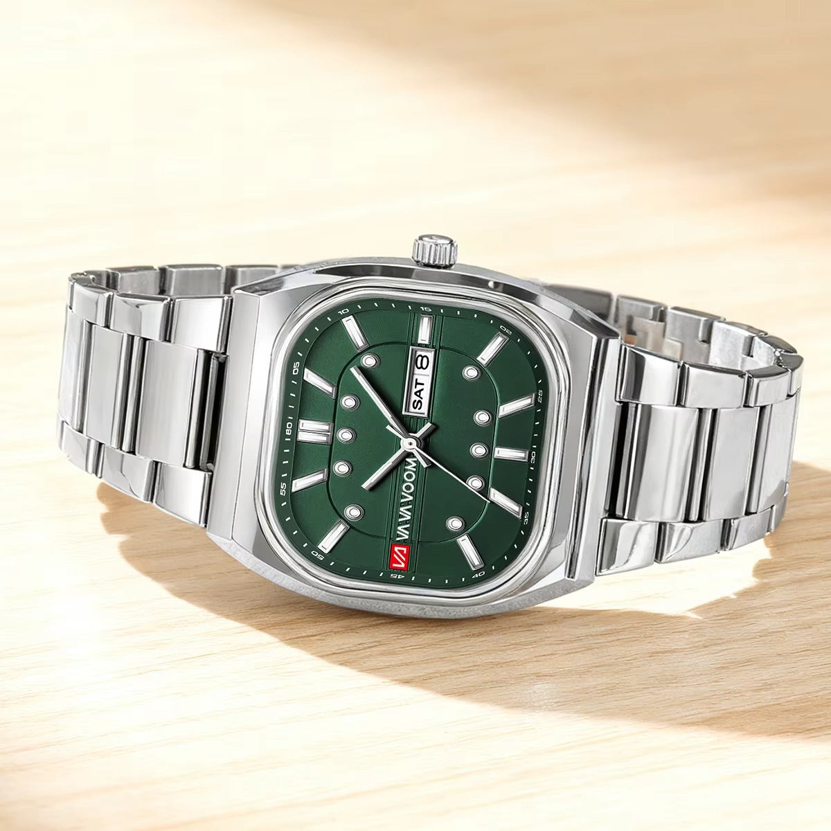 Quadratisch elegante Edelstahl Armbanduhr "Movimento analogico no.5246“ - PITANI