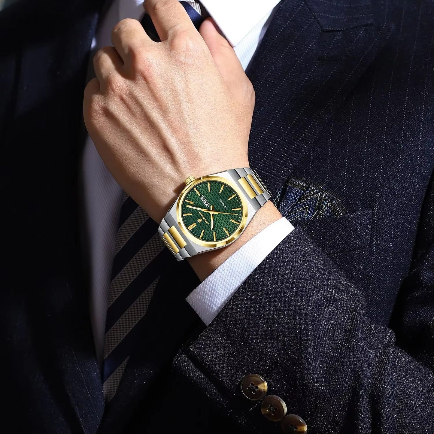 Elegante Edelstahl Armbanduhr "Orologio da uomo di lusso no.5239“ - PITANI