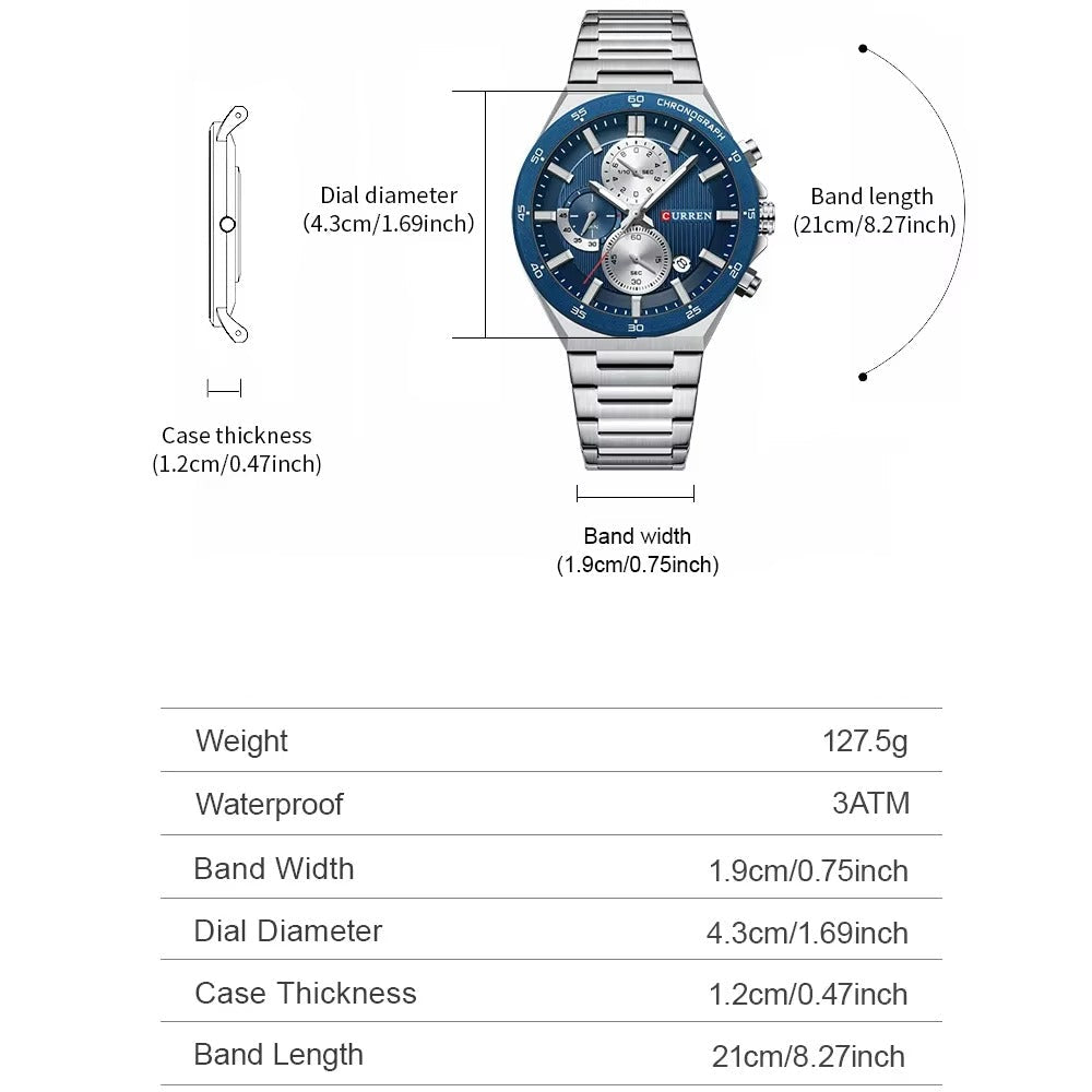 Edelstahl Armbanduhr "Lancette luminose no.5222“ - PITANI