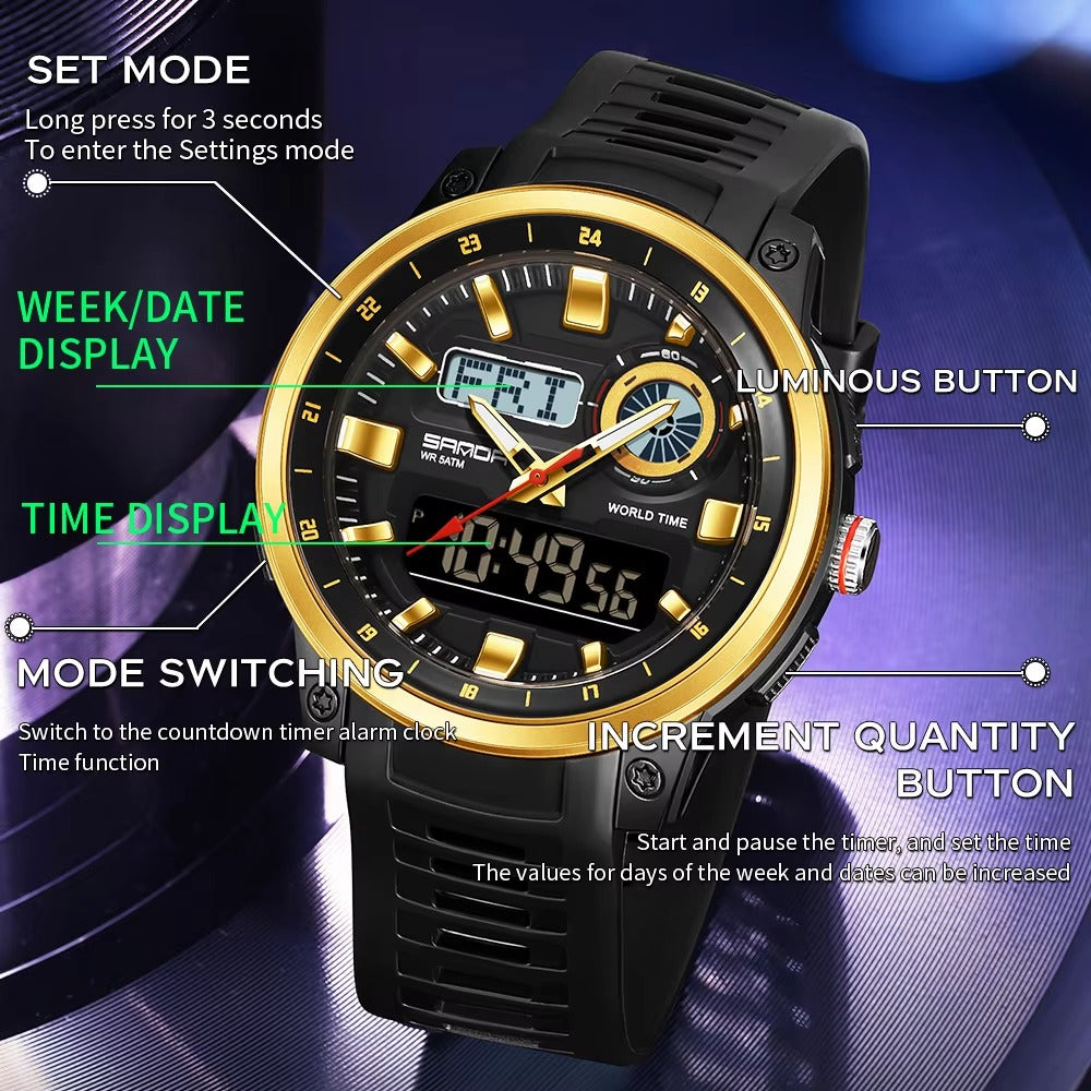 Sportliche Silikon Armbanduhr "Elettronica sportiva no.5257“ - PITANI