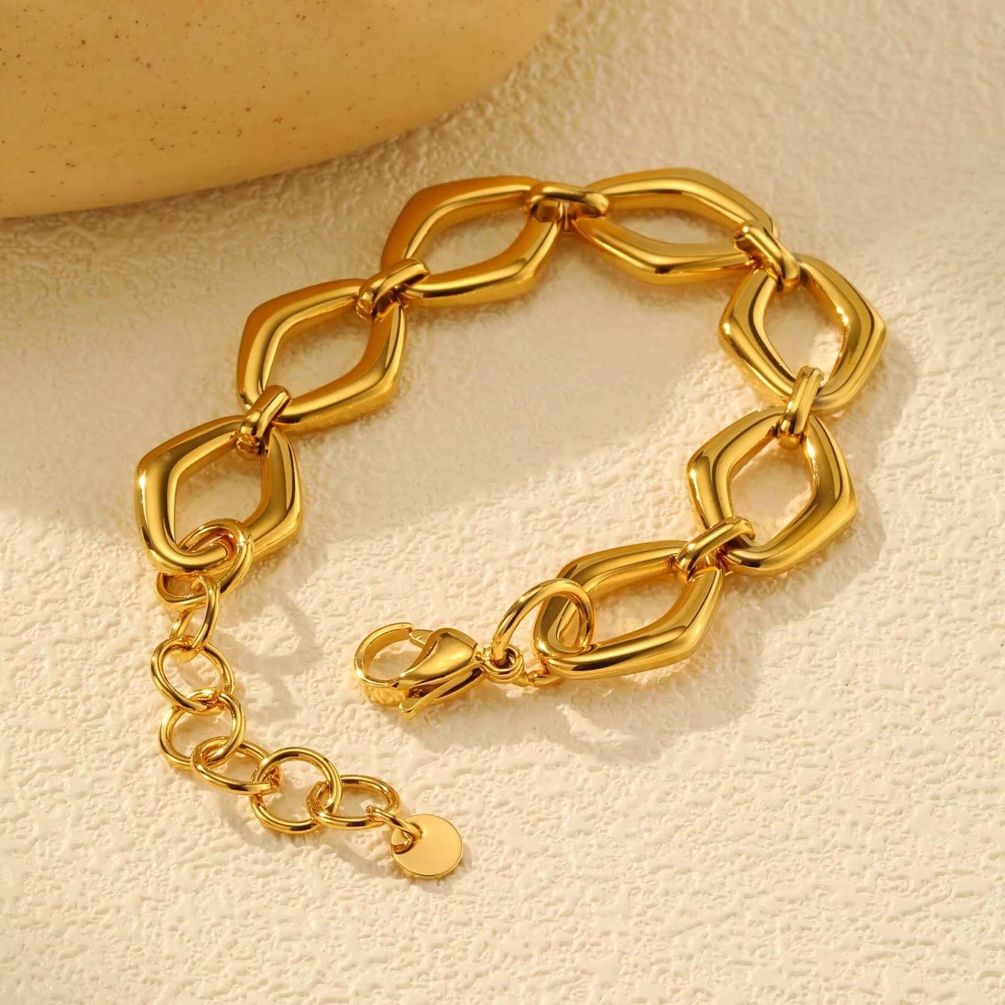 Edelstahl Armband "Bracciale a catena con anello a O no.5324" - PITANI