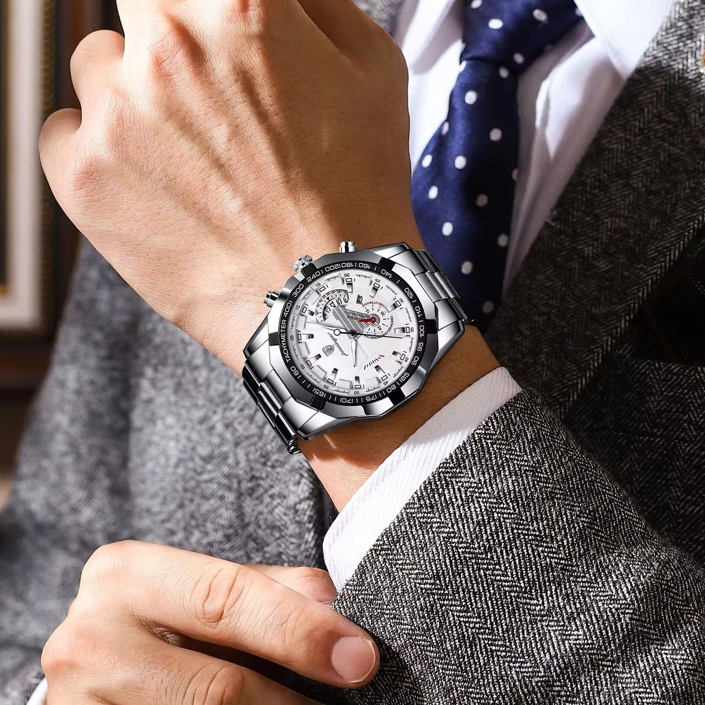 Edelstahl Armbanduhr "Orologio militare da uomo impermeabile no.4191" - PITANI