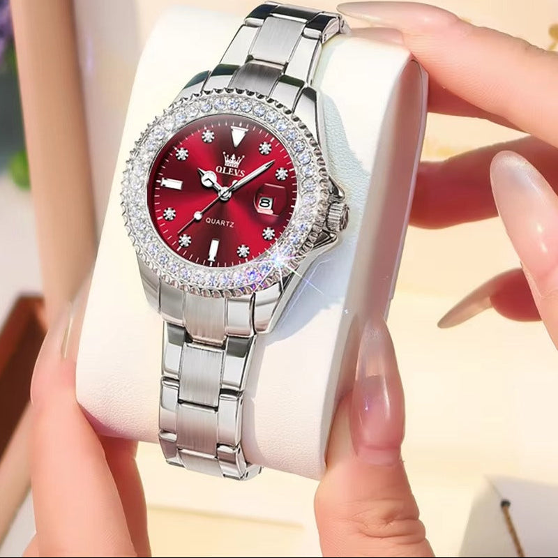 Leder Glitzer Armbanduhr "Diamante belle O rologiono.3244“ - PITANI