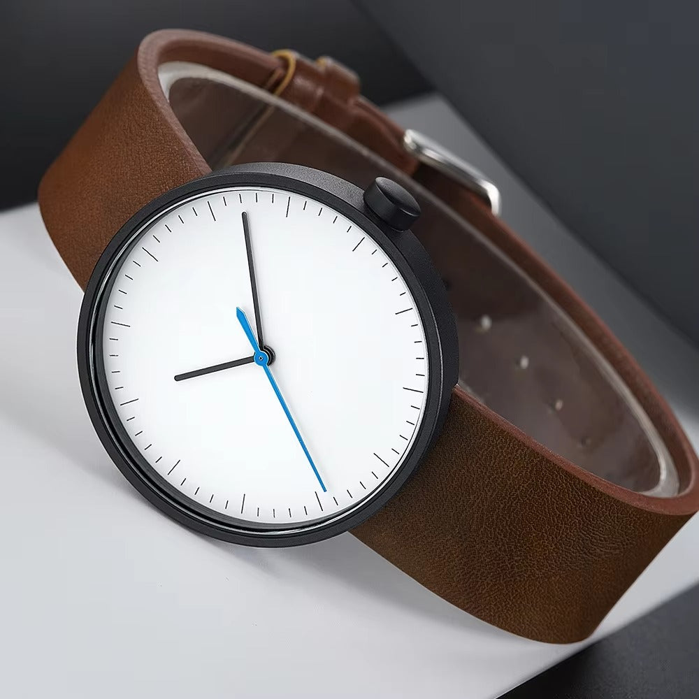 Minimalistisch einfache Leder Armbanduhr "Orologio da coppia per belle .4162" - PITANI