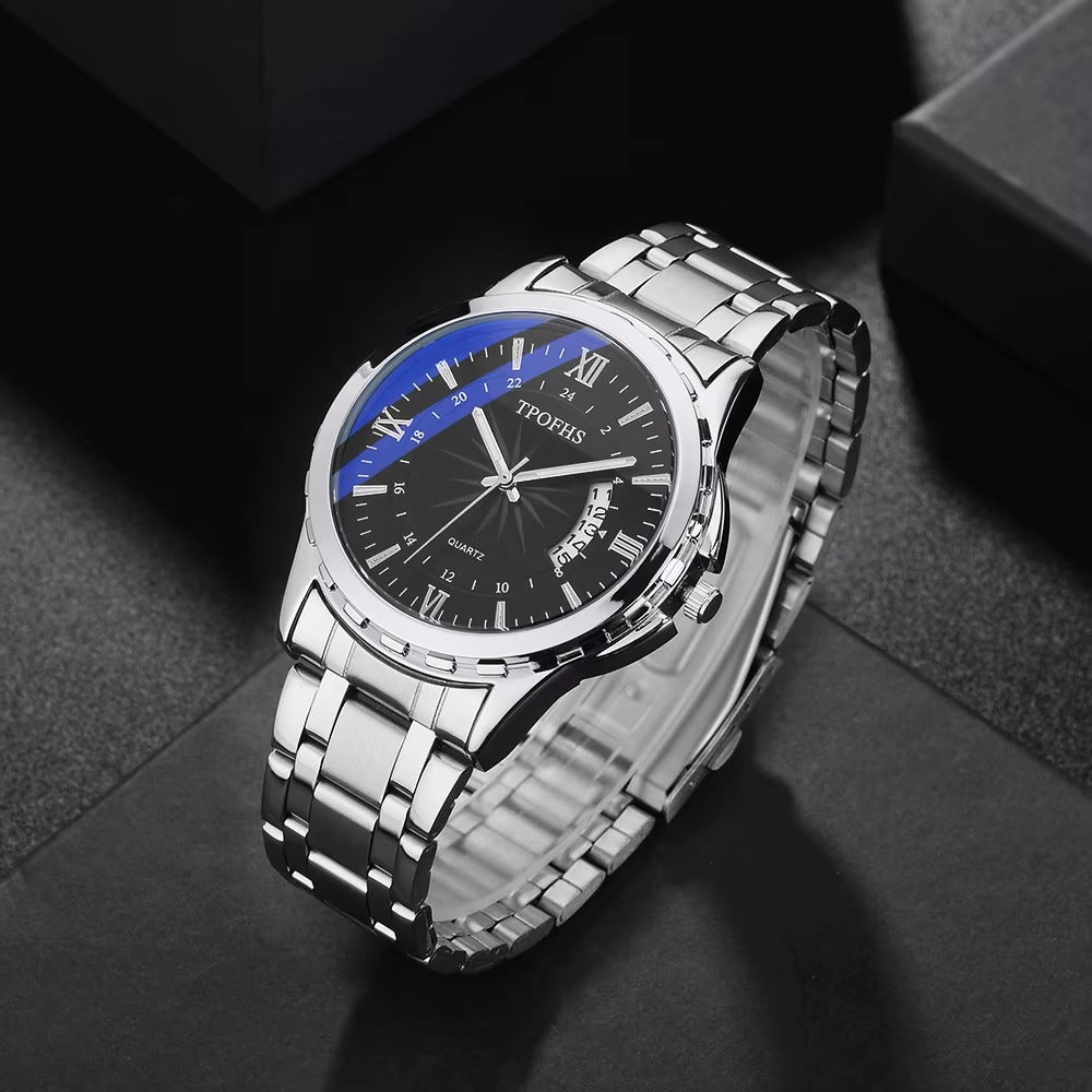 Elegante Edelstahl Armbanduhr "Finestra di luce blu di moda no.4164" - PITANI