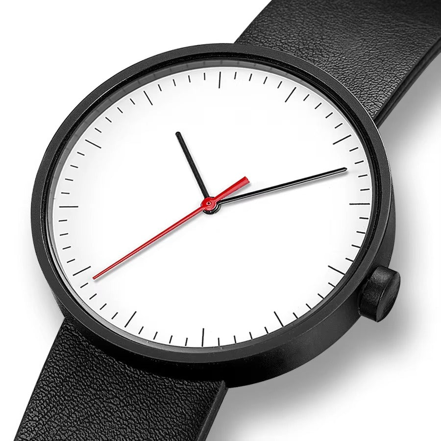 Minimalistisch einfache Leder Armbanduhr "Orologio da coppia per belle .4162" - PITANI