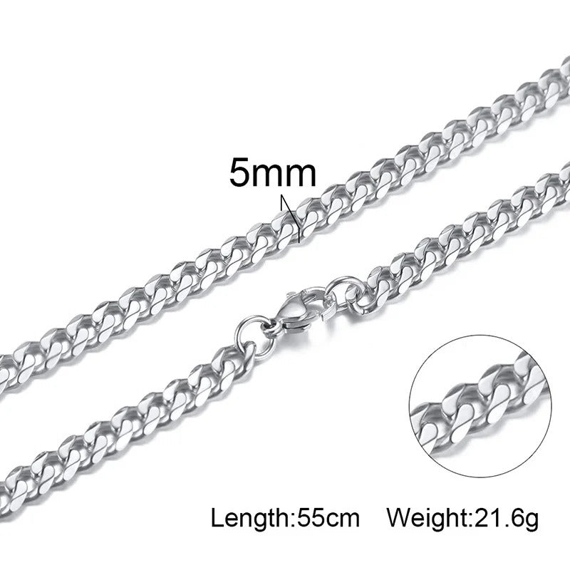 Edelstahl Kreuz Halskette "Ciondolo croce semplice no.4233"