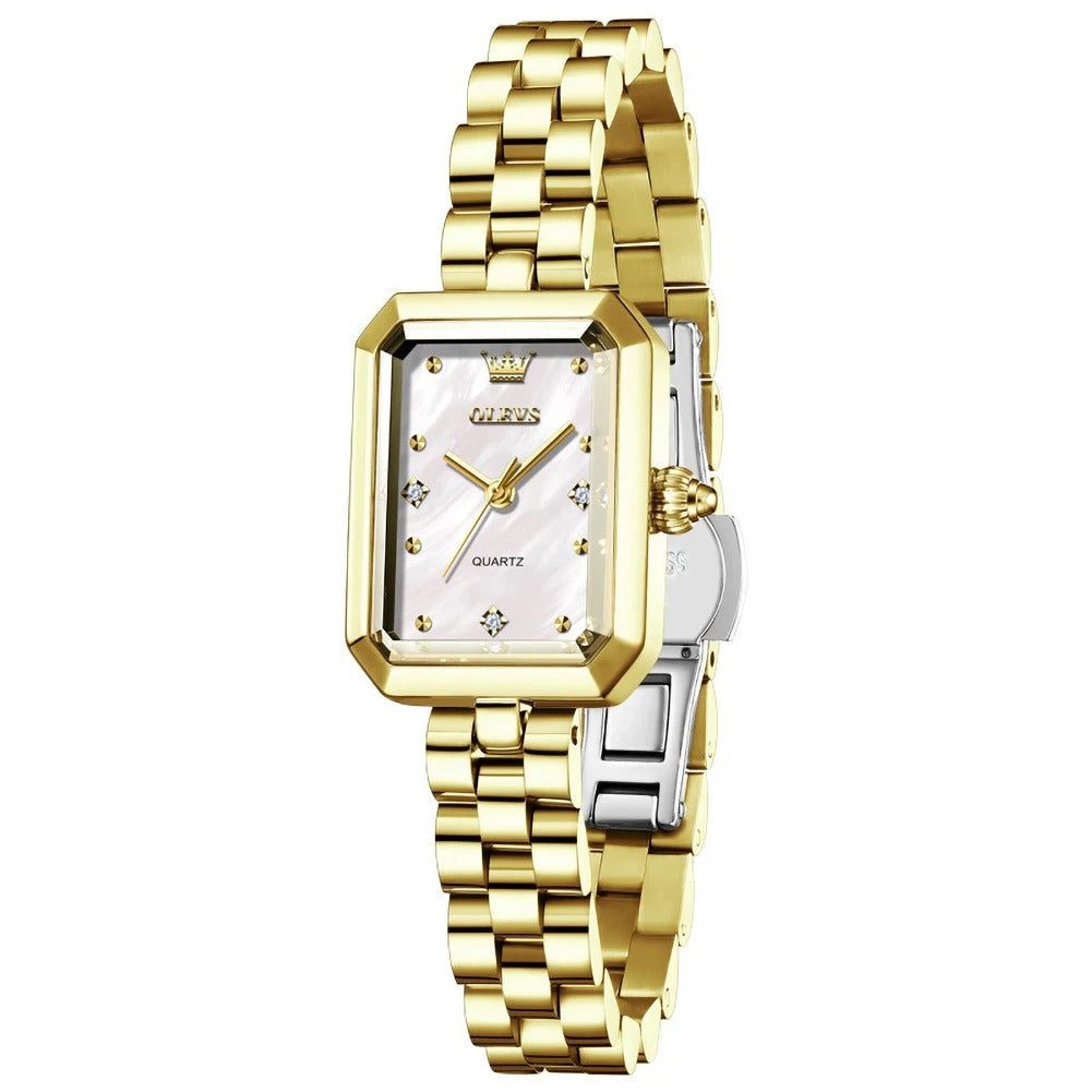 Elegante Rechteckige Damen Quarzarmbanduhr – Wasserdichte Schmuckuhr Armbanduhr no.3278 - PITANI