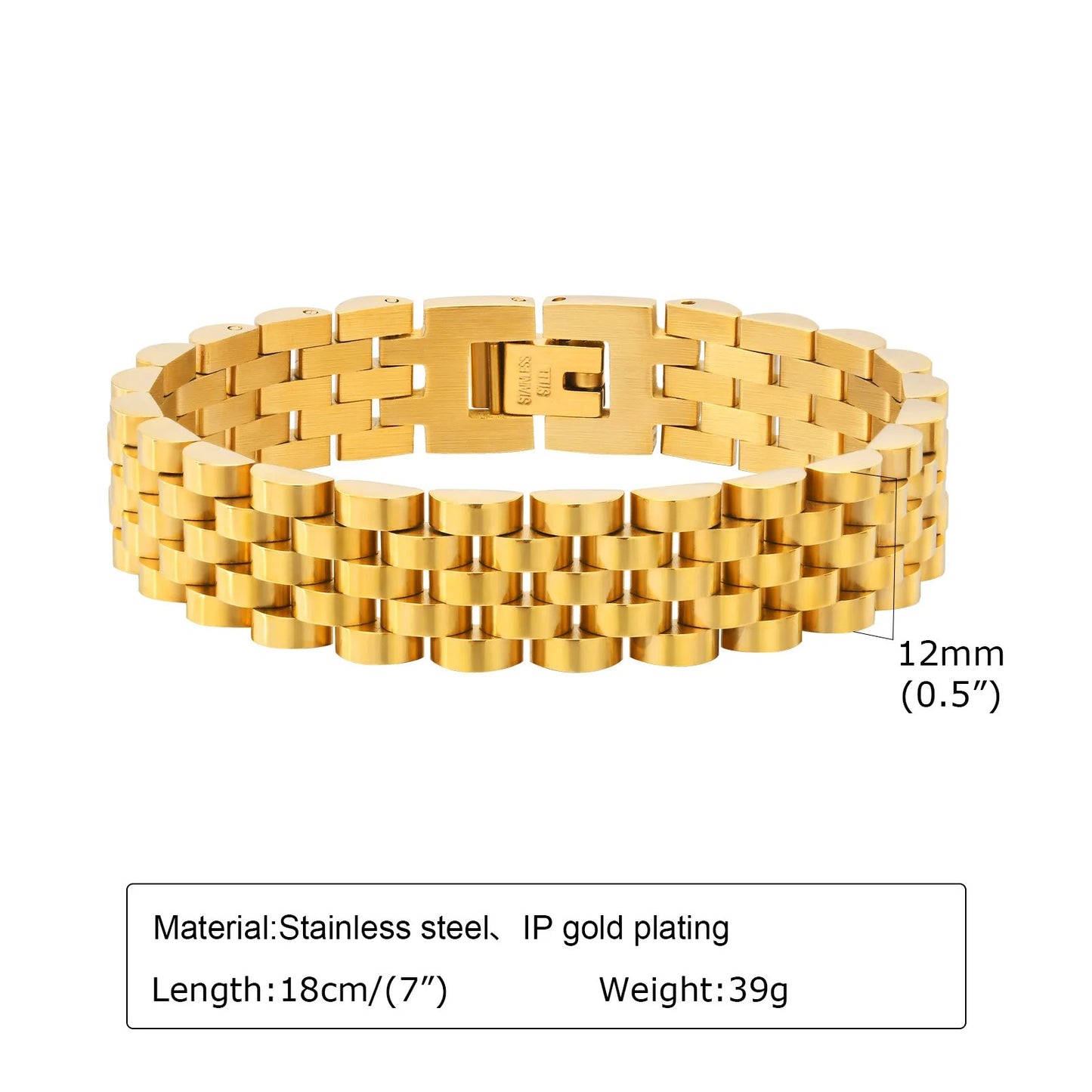 Klasisches Edelstahl Armband "Cinturino classico no.5221" - PITANI
