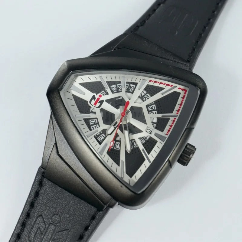 Leder Armbanduhr "Forma di Triangolare no.850" - PITANI