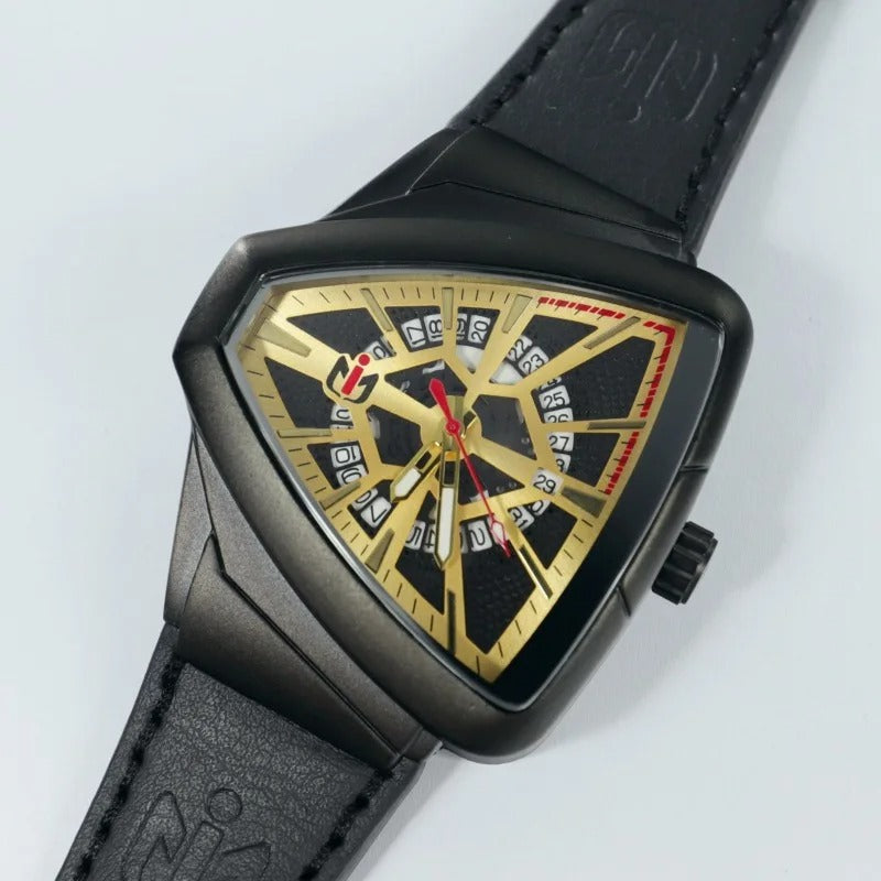 Leder Armbanduhr "Forma di Triangolare no.850" - PITANI