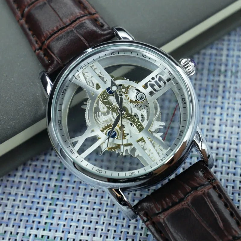 Durchsichtige Leder Armbanduhr "Moda Rotondo no. 224" - PITANI