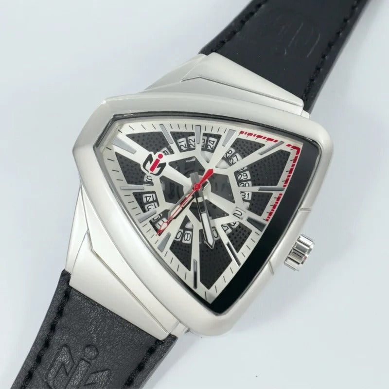 Leder Armbanduhr "Forma di Triangolare no.850" - PITANI