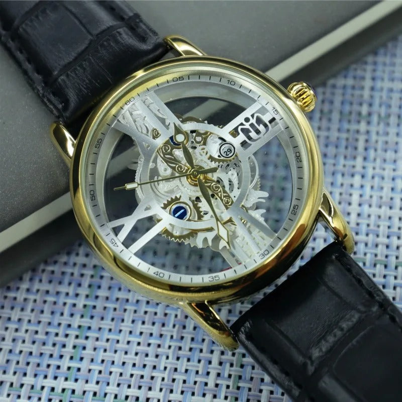 Durchsichtige Leder Armbanduhr "Moda Rotondo no. 224" - PITANI