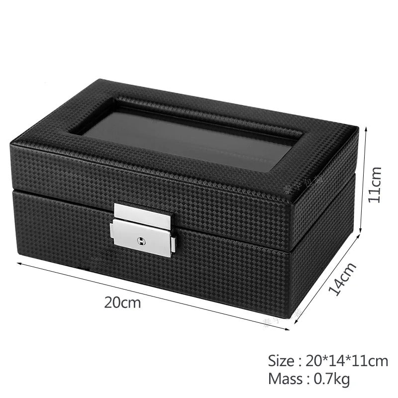 Uhren Aufbewahrungsbox "Fibra di carbonio no. 101" - PITANI