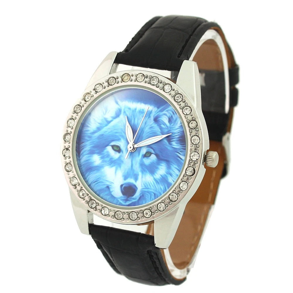 Wolf Leder Armbanduhr "Animale Lupo no. 197" - PITANI