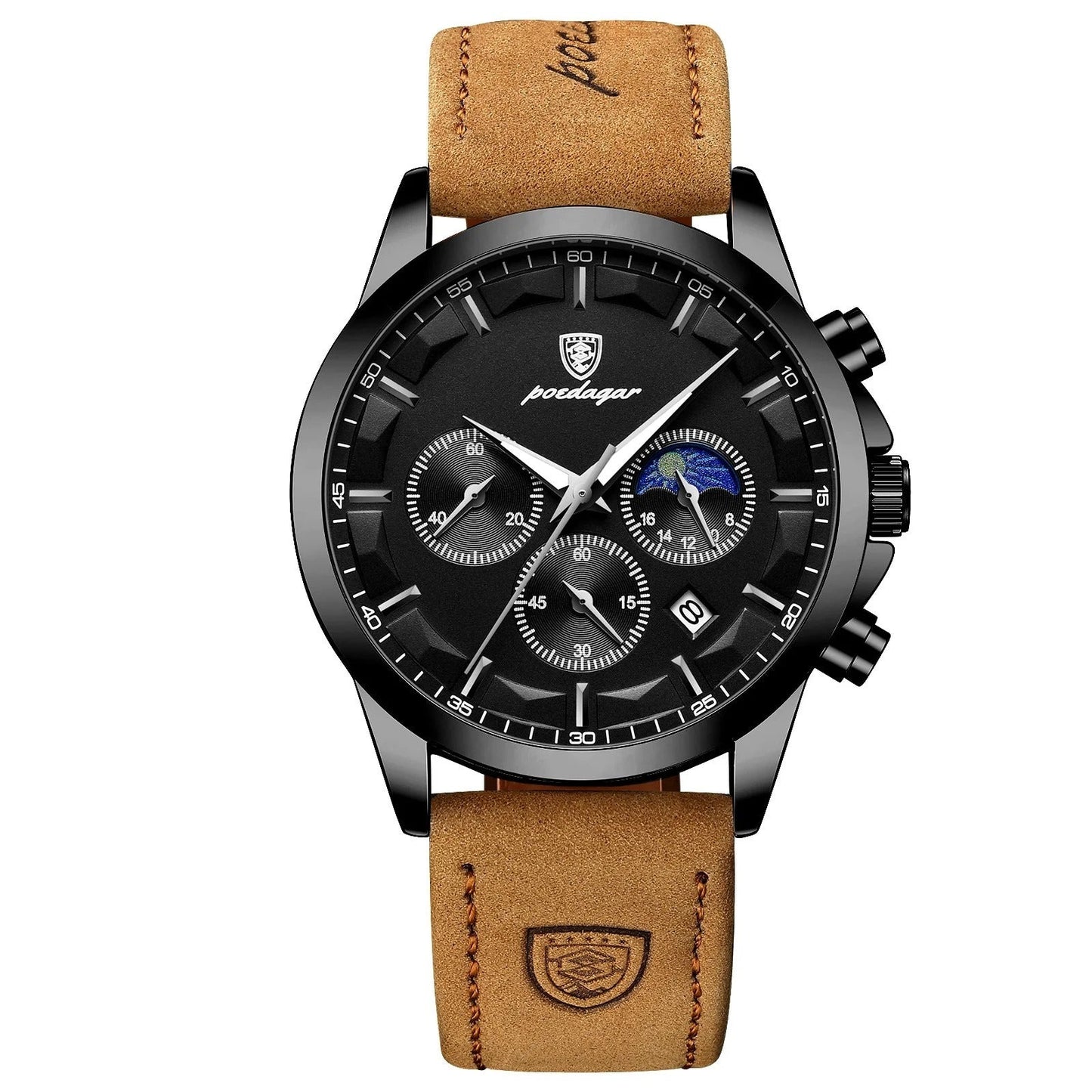 Leder/Edelstahl Armbanduhr "Orologio Pelle no.855" - PITANI