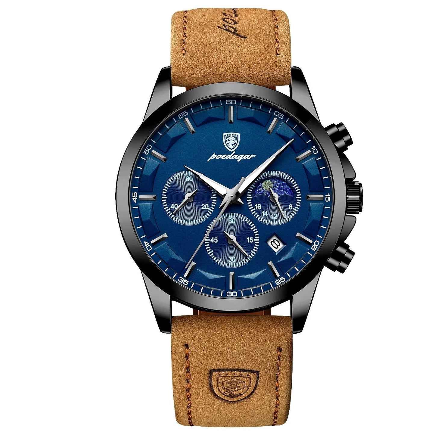Leder/Edelstahl Armbanduhr "Orologio Pelle no.855" - PITANI