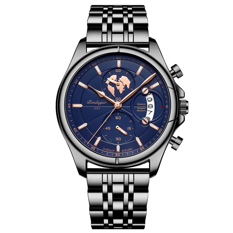 Edelstahl Armbanduhr "Acciaio Pieno no.260" - PITANI