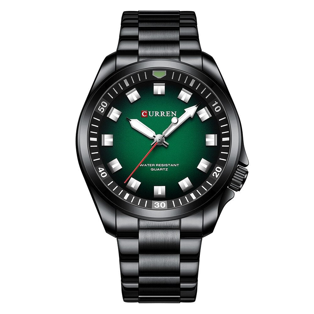 Edelstahl Armbanduhr "Vetro Zaffiro no.409" - PITANI