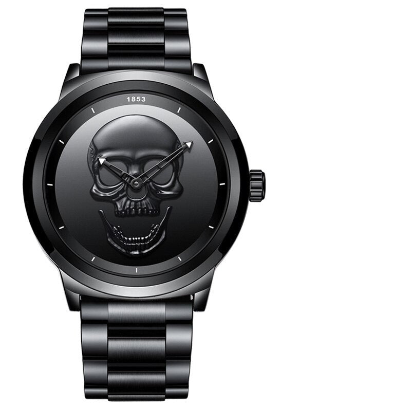 Totenkopf Motiv Edelstahl Armbanduhr "no.402" - PITANI