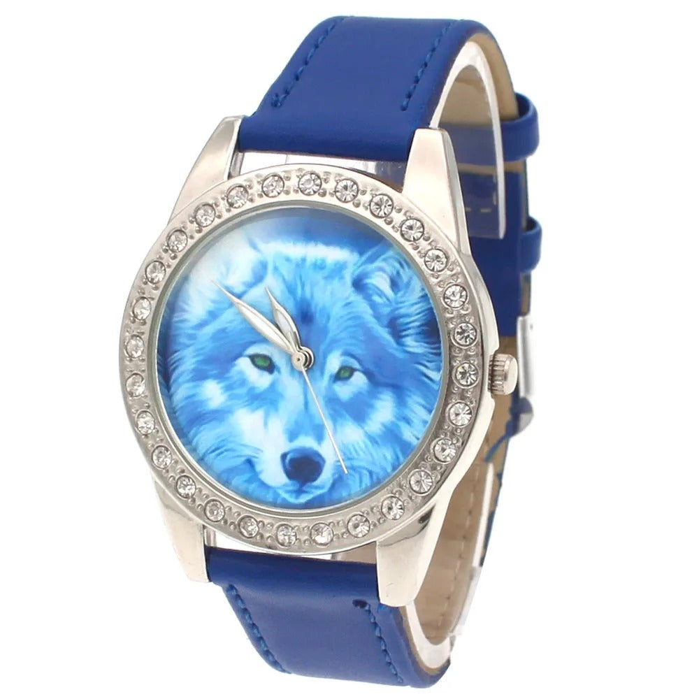 Wolf Leder Armbanduhr "Animale Lupo no. 197" - PITANI