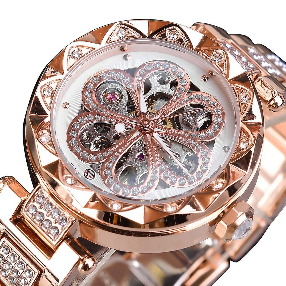 Edelstahl Automatik Armbanduhr "Diamante Femmina no.287" - PITANI