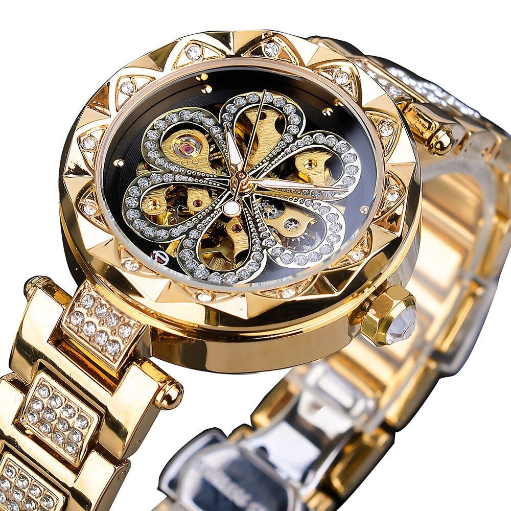 Edelstahl Automatik Armbanduhr "Diamante Femmina no.287" - PITANI