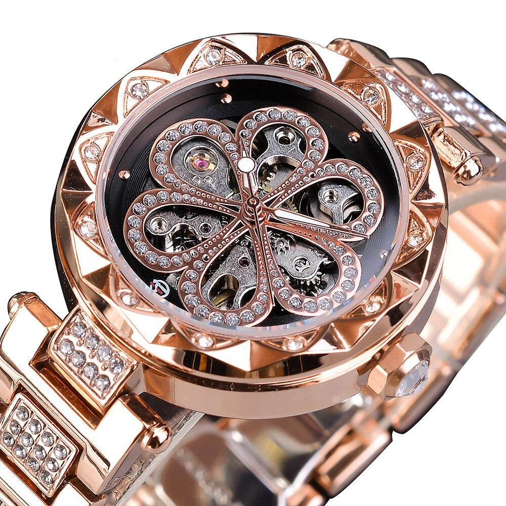 Edelstahl Automatik Armbanduhr "Diamante Femmina no.287" - PITANI