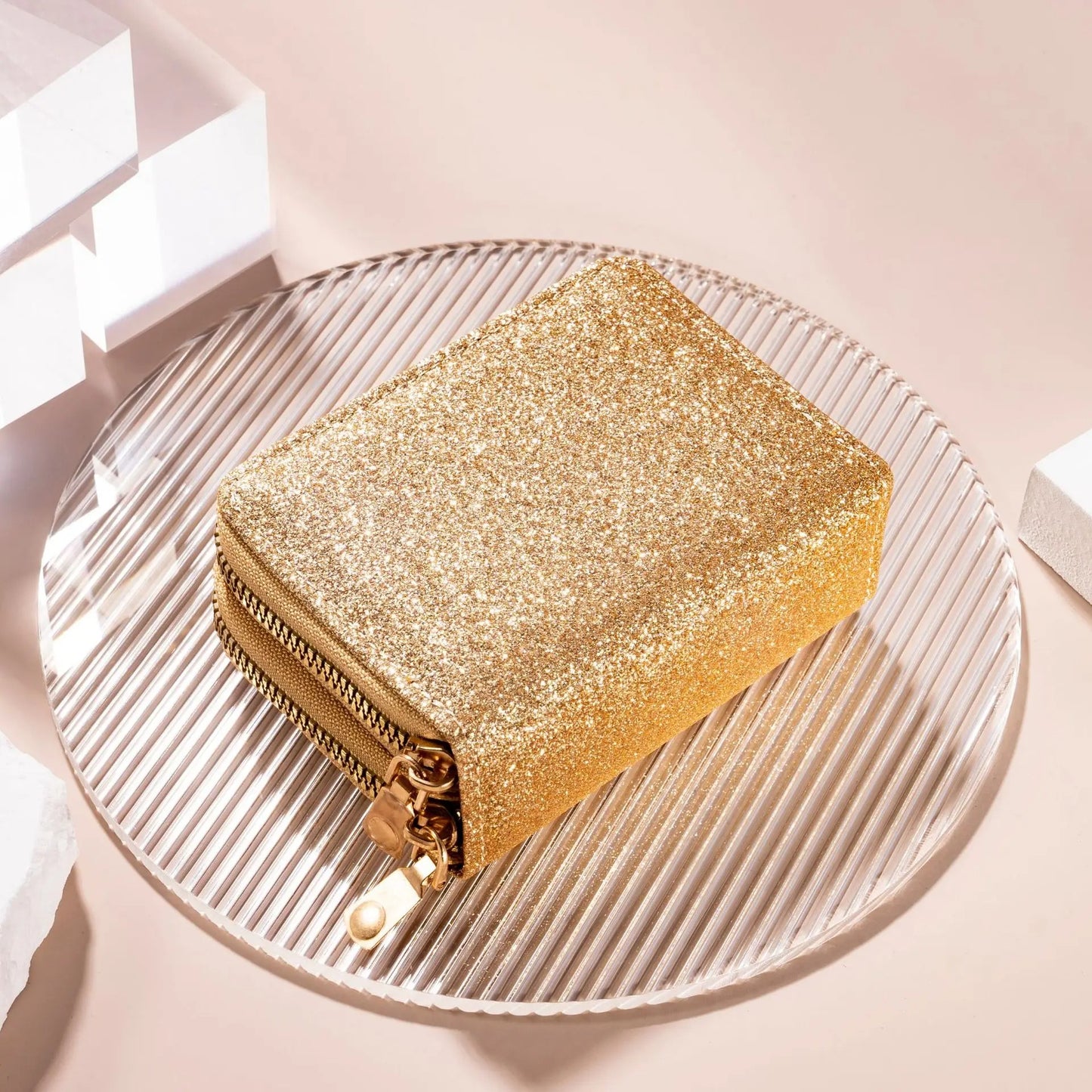 Premium Glitzer Geldbeutel "Doppia cerniera no.314" - PITANI