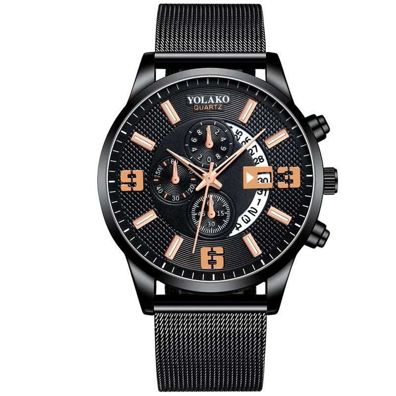 Mesh Armbanduhr "Orologio con calendario no.951" - PITANI