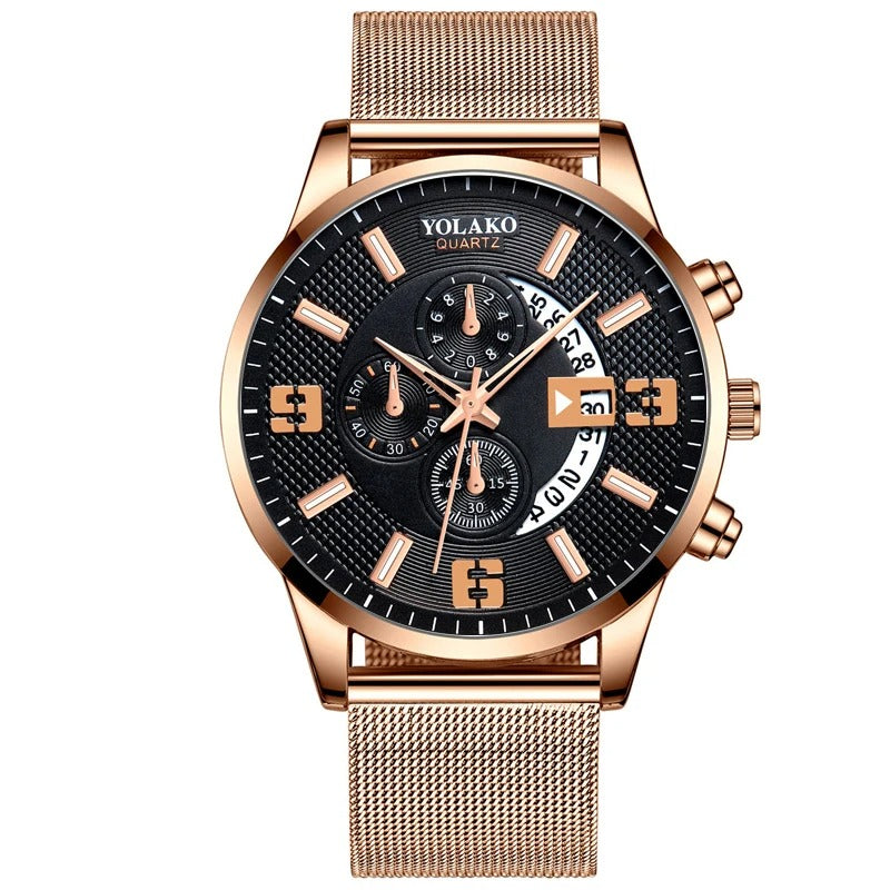 Mesh Armbanduhr "Orologio con calendario no.951" - PITANI