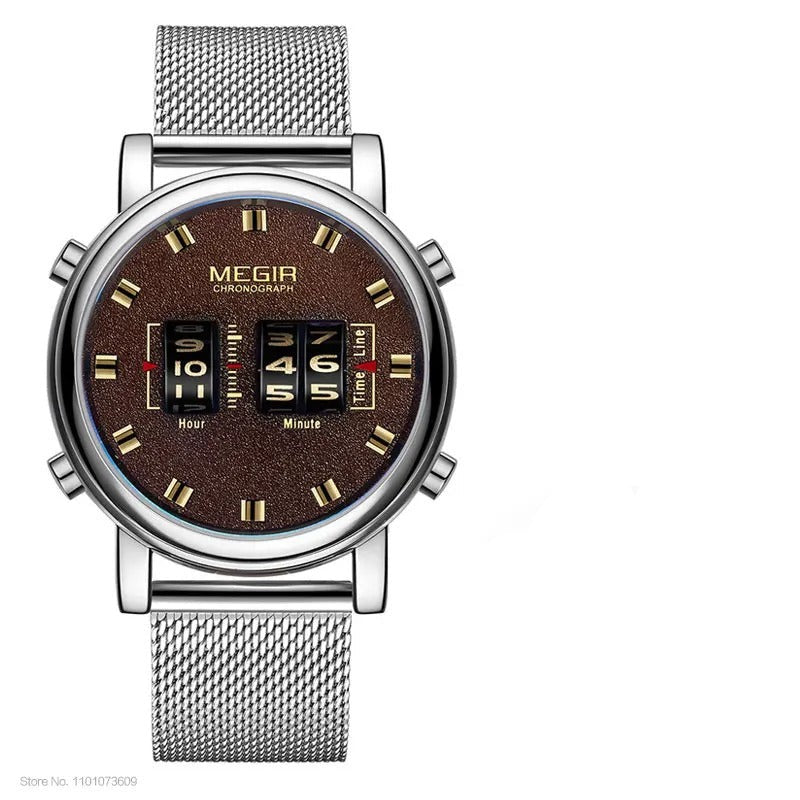 Mesh/Leder Armbanduhr "Orologio no.952" - PITANI