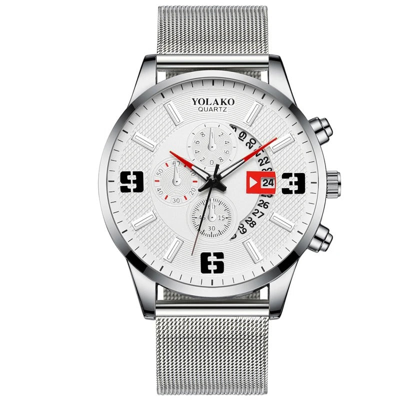 Mesh Armbanduhr "Orologio con calendario no.951" - PITANI