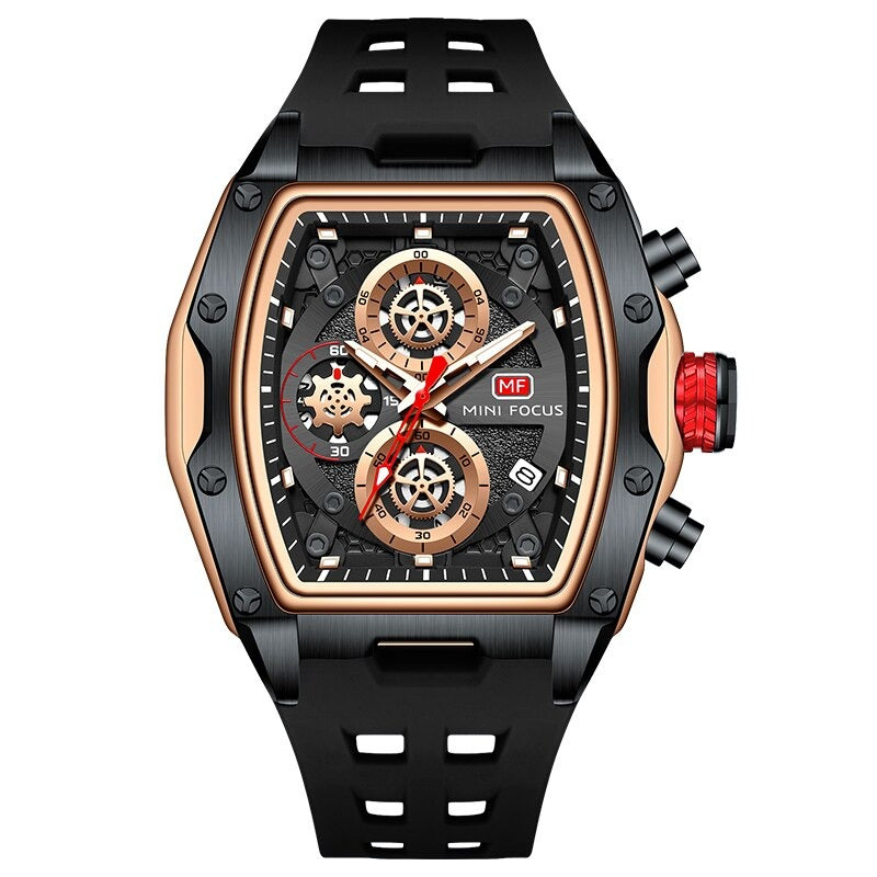 Edelstahl Armbanduhr "Cinturino Nero no.276" - PITANI