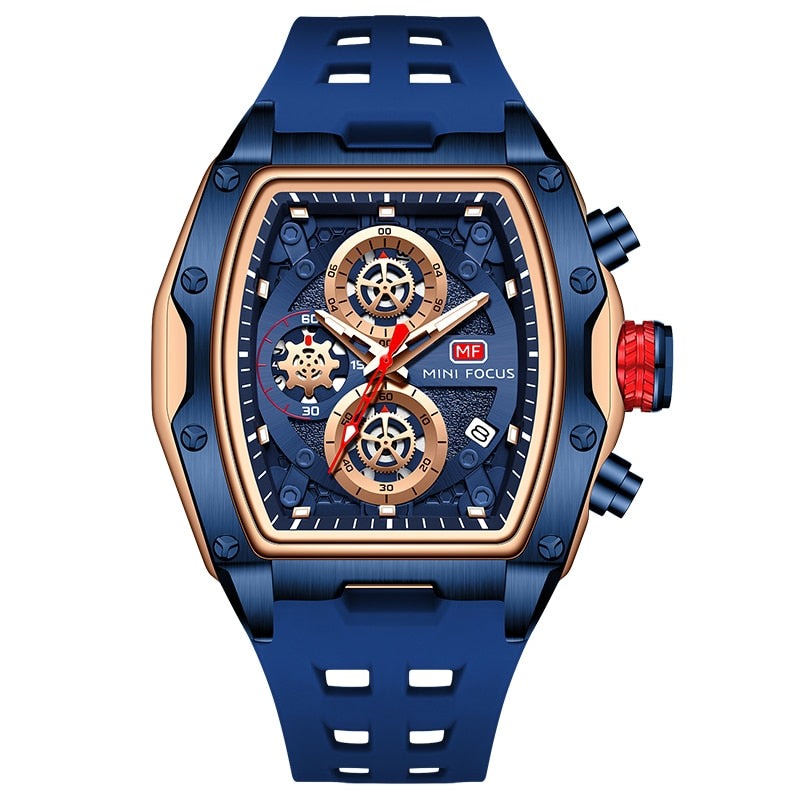 Edelstahl Armbanduhr "Cinturino Nero no.276" - PITANI