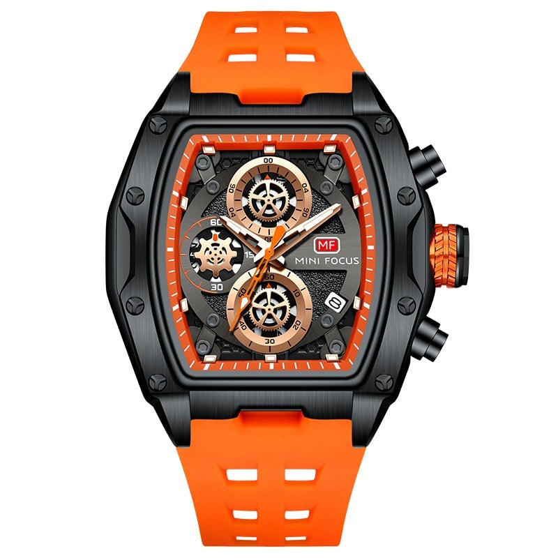 Edelstahl Armbanduhr "Cinturino Nero no.276" - PITANI