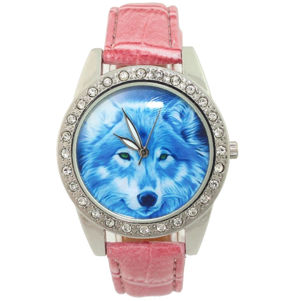 Wolf Leder Armbanduhr "Animale Lupo no. 197" - PITANI