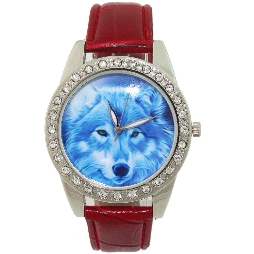 Wolf Leder Armbanduhr "Animale Lupo no. 197" - PITANI