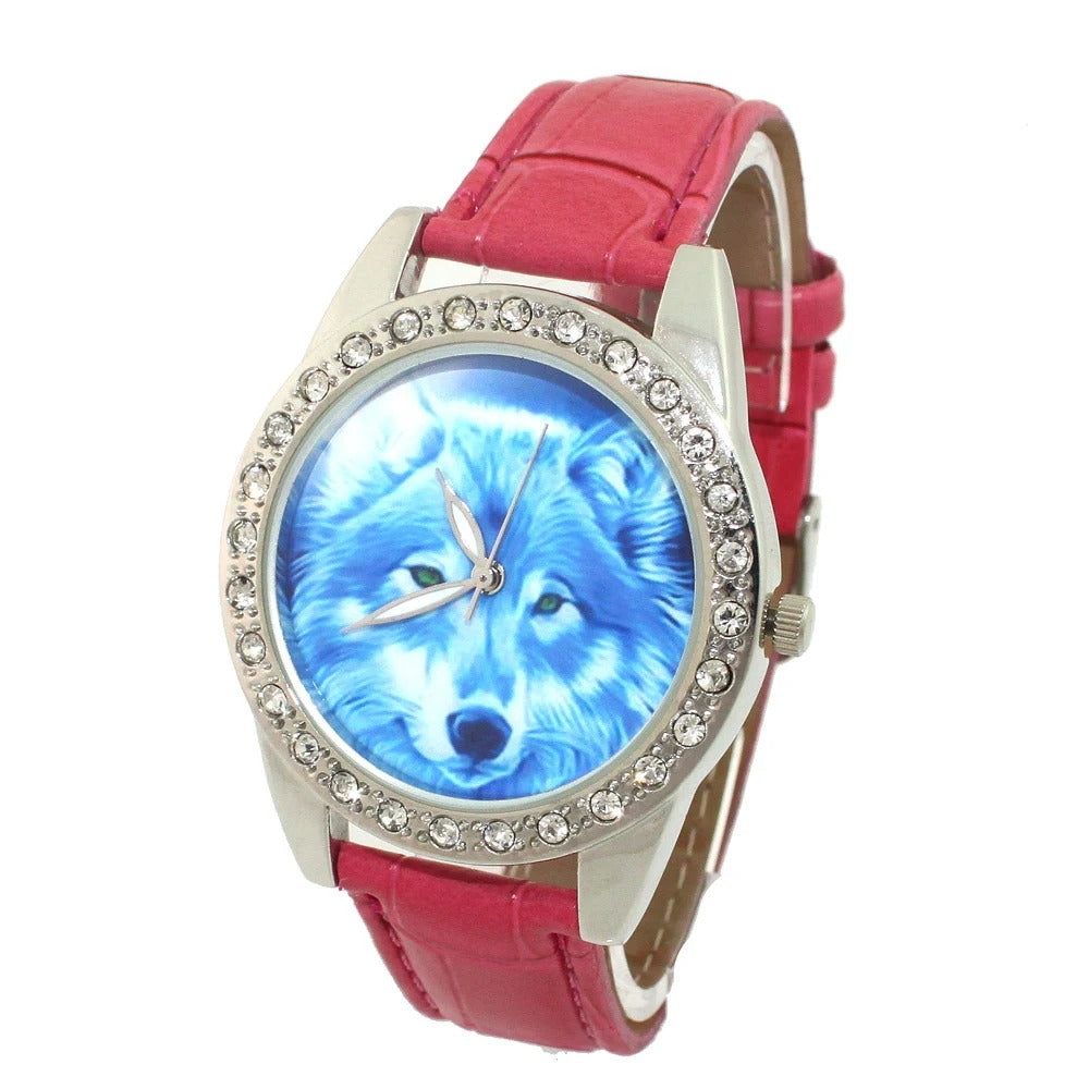 Wolf Leder Armbanduhr "Animale Lupo no. 197" - PITANI
