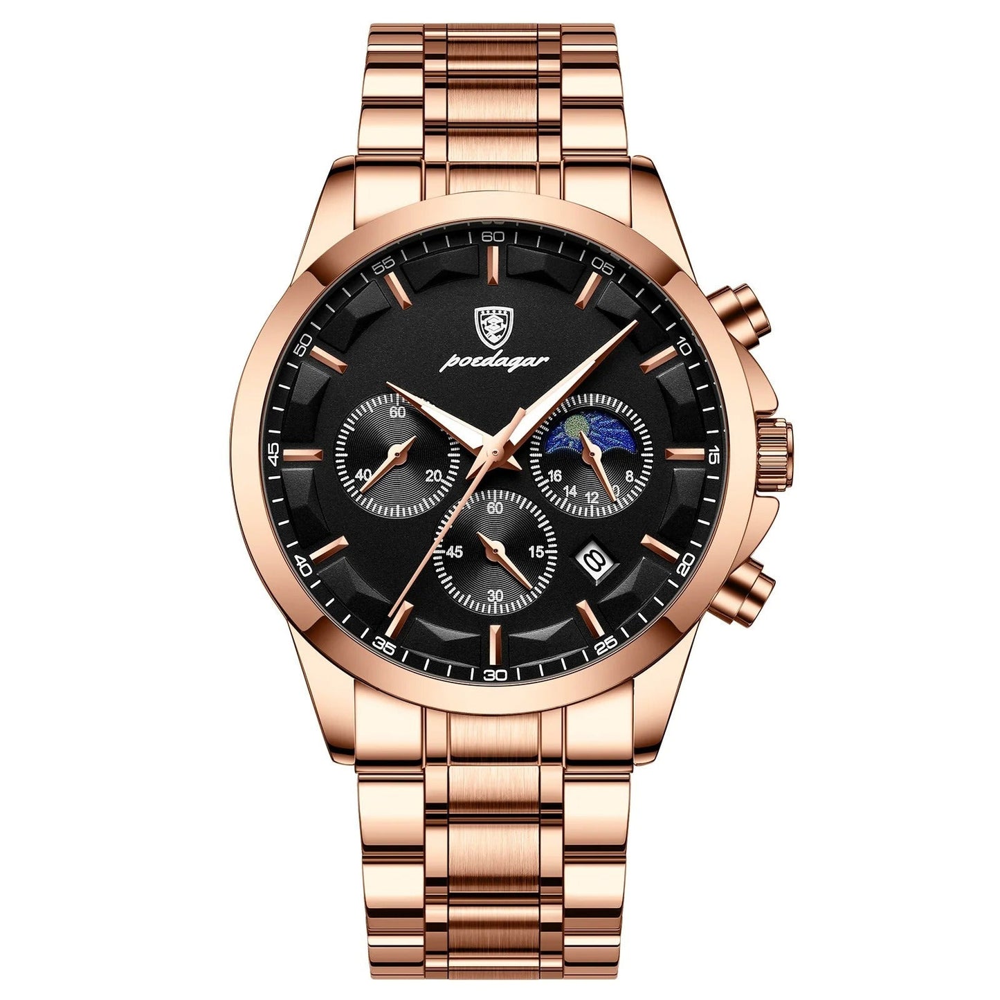 Leder/Edelstahl Armbanduhr "Orologio Pelle no.855" - PITANI
