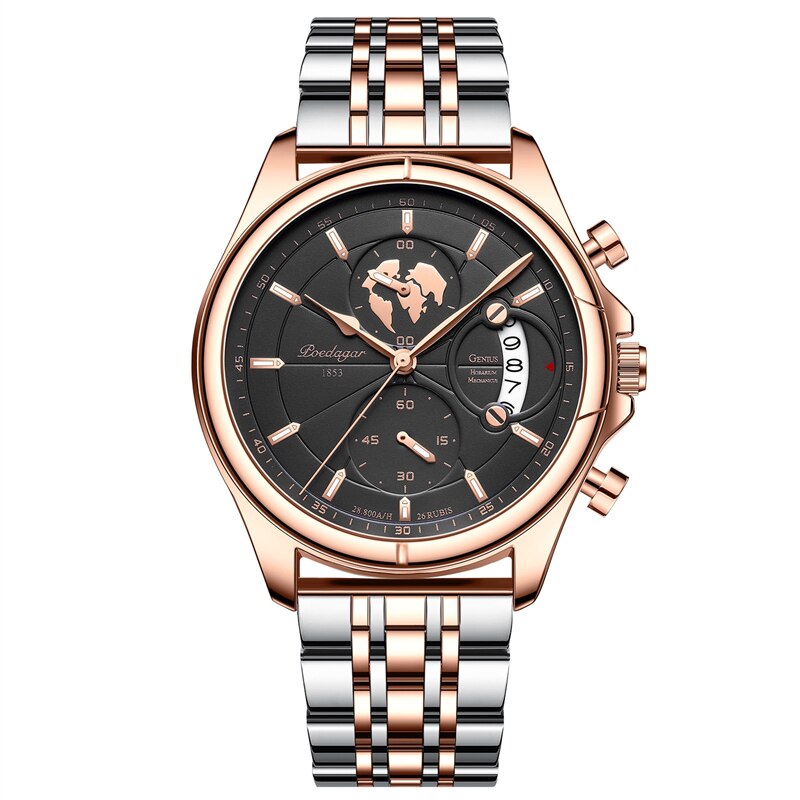 Edelstahl Armbanduhr "Acciaio Pieno no.260" - PITANI