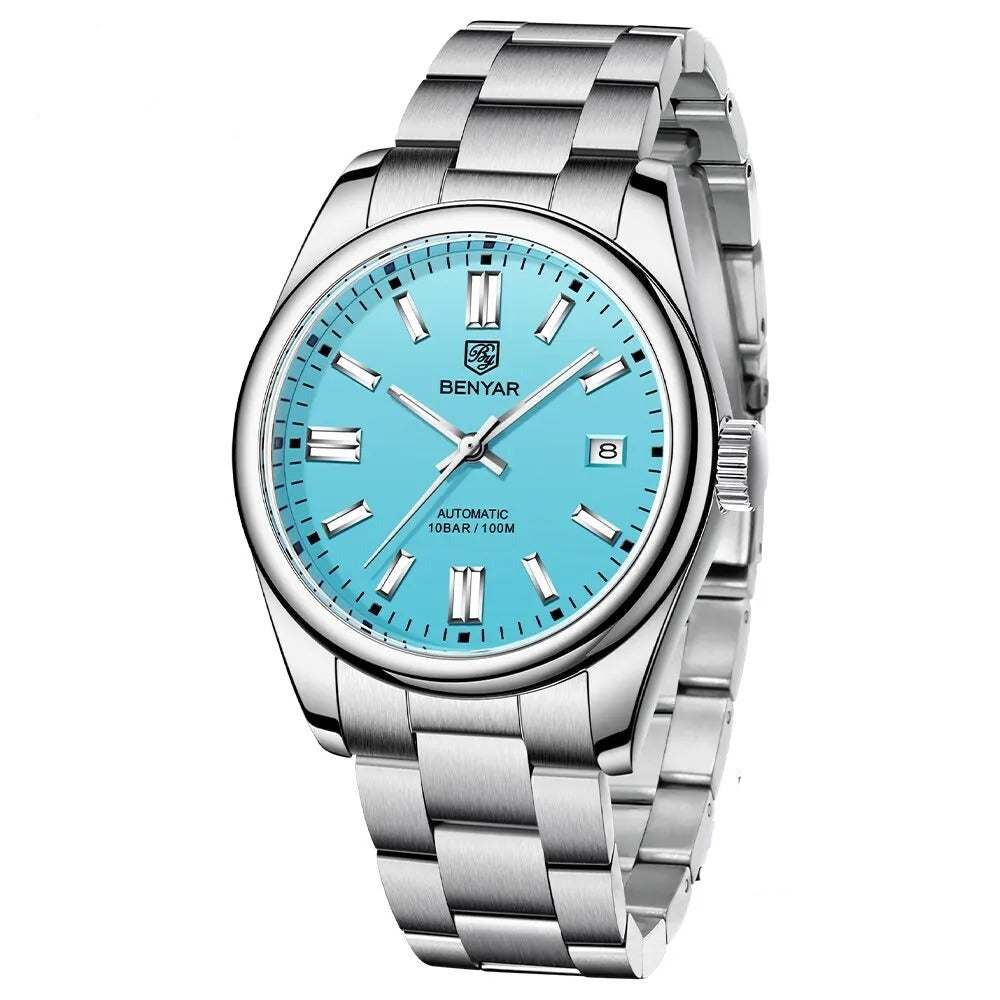 Edelstahl Automatik Armbanduhr "Impermeabile Blu no.419" - PITANI