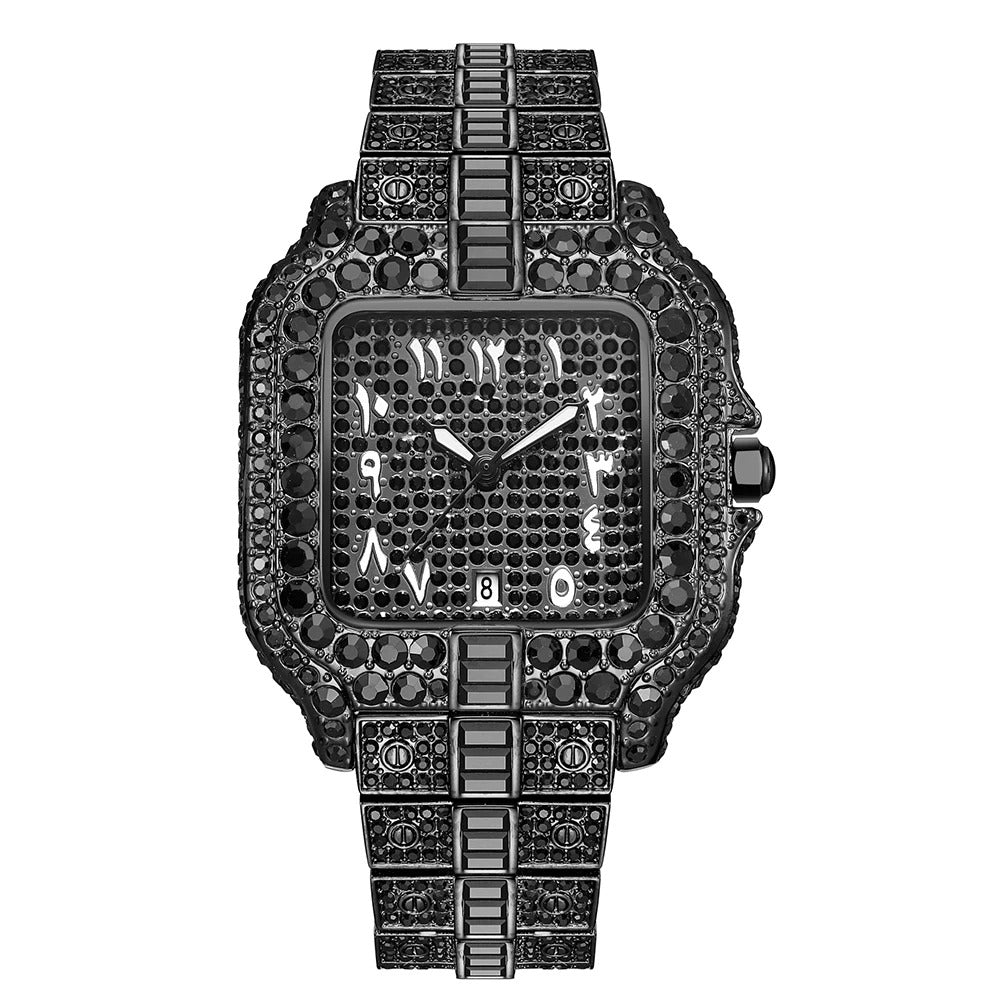 Edelstahl Automatik Armbanduhr "Diamante Ghiacciato no.417" - PITANI